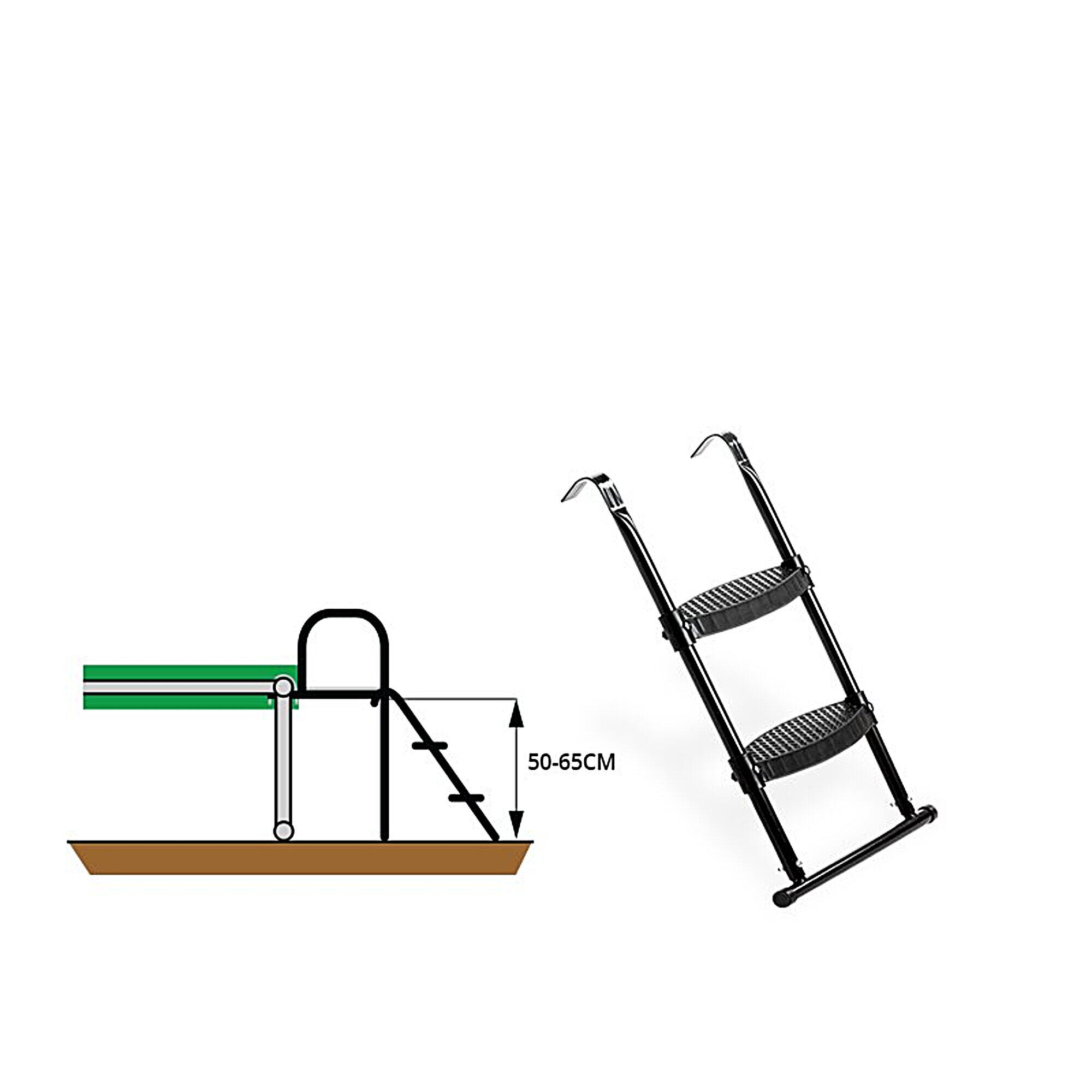 Scala per trampolino elastico EXIT per altezze del telaio di 50-65 cm 2/4