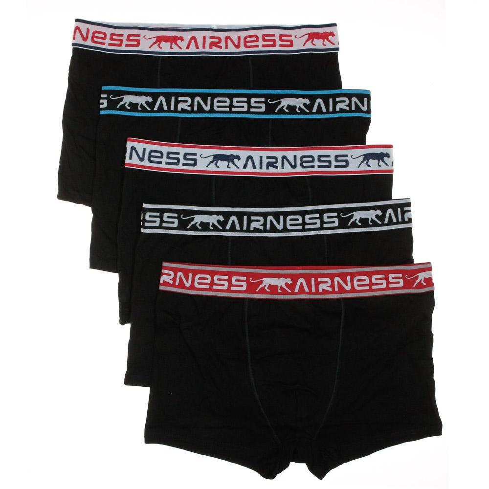 Airness Men's 5 Pack Boxers - Black