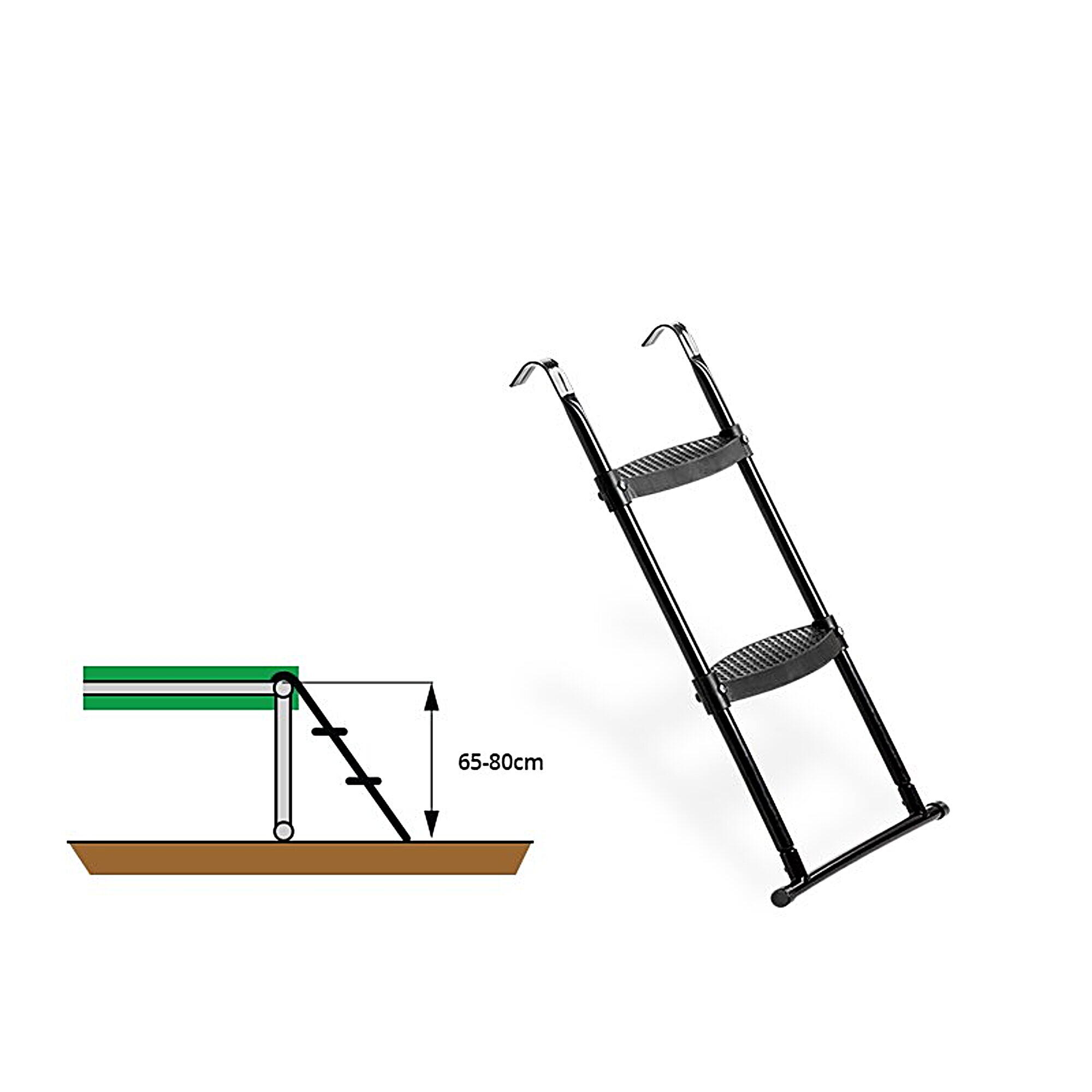 Escalera de cama elástica para alturas de marco de 65-80cm 2/4