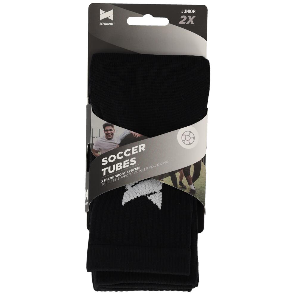 Chaussettes de football sans pieds - 2 paires - Chaussettes de football 3/4