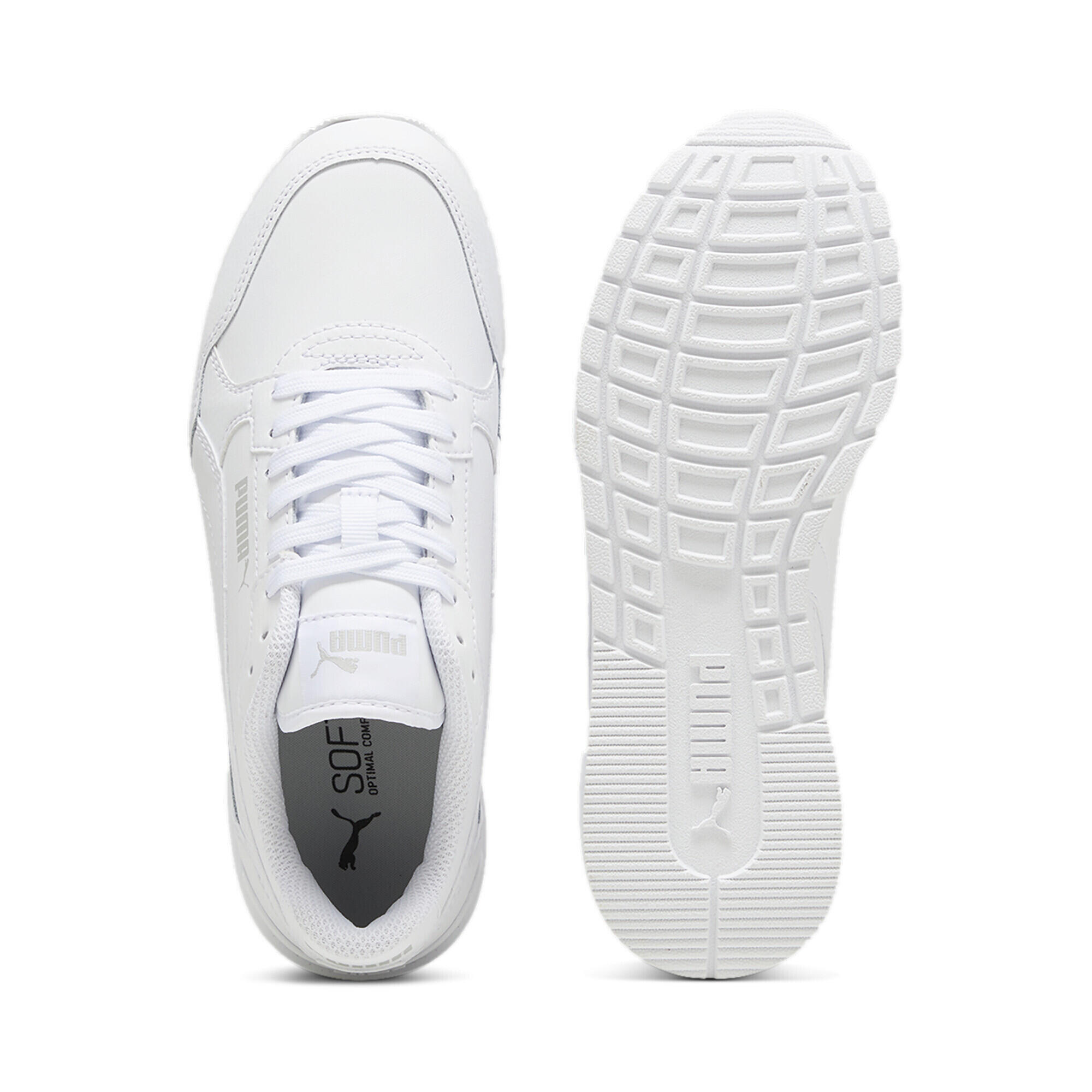 Calçado Puma St Runner V4 L Jr White-cool Light, Branco, Unissex 3/7
