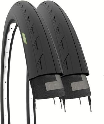 2 copertoni 700x25C (25-622). pneumatici bici stradali 700 x 25C neri BDC EV