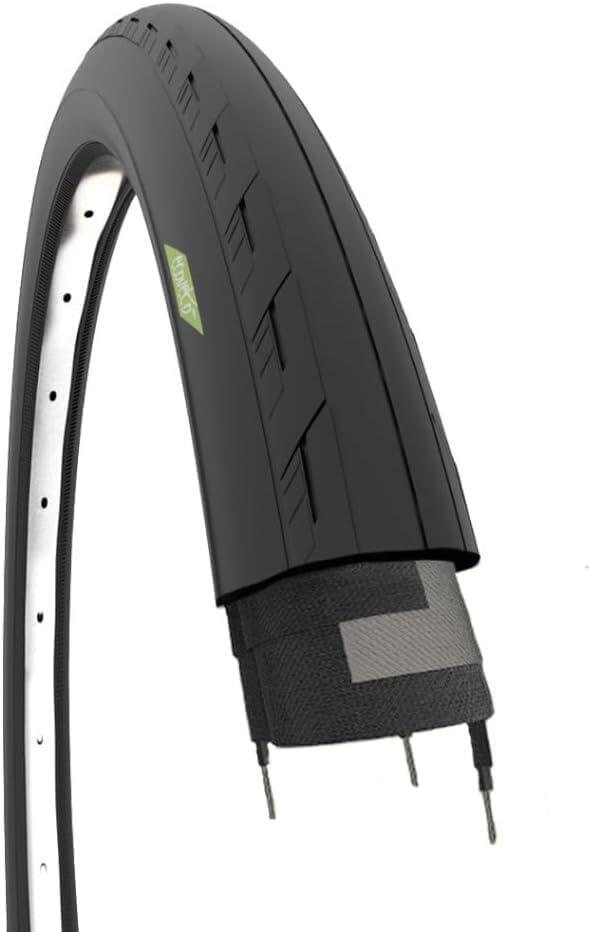 ECOVELO Copertone 700x25C 28x1 1/8, pneumatico bici corsa 700 x 35C 28 x 1 1/8 fixed EV