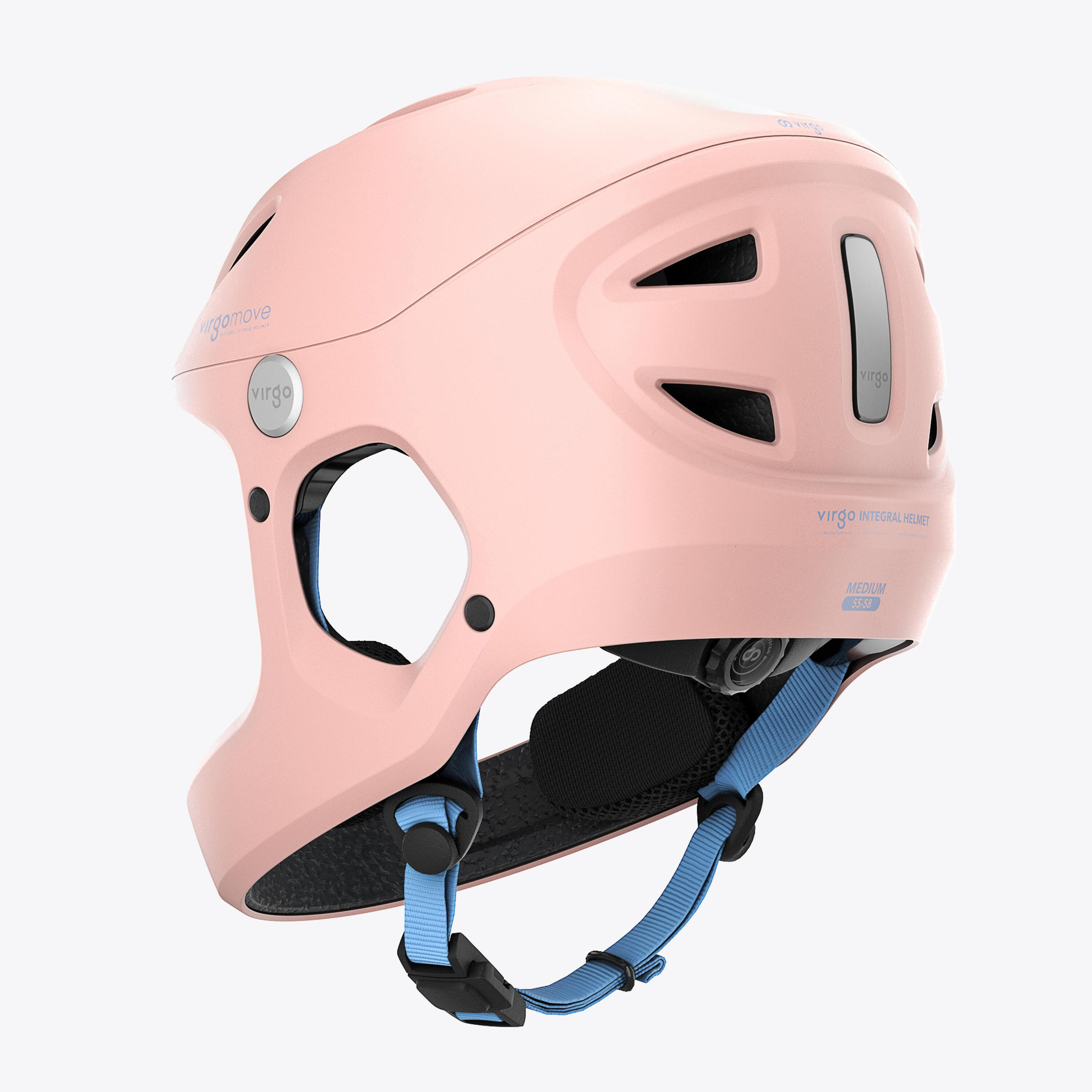 Virgo Kid Rosa - Casco integral para niños 2/9