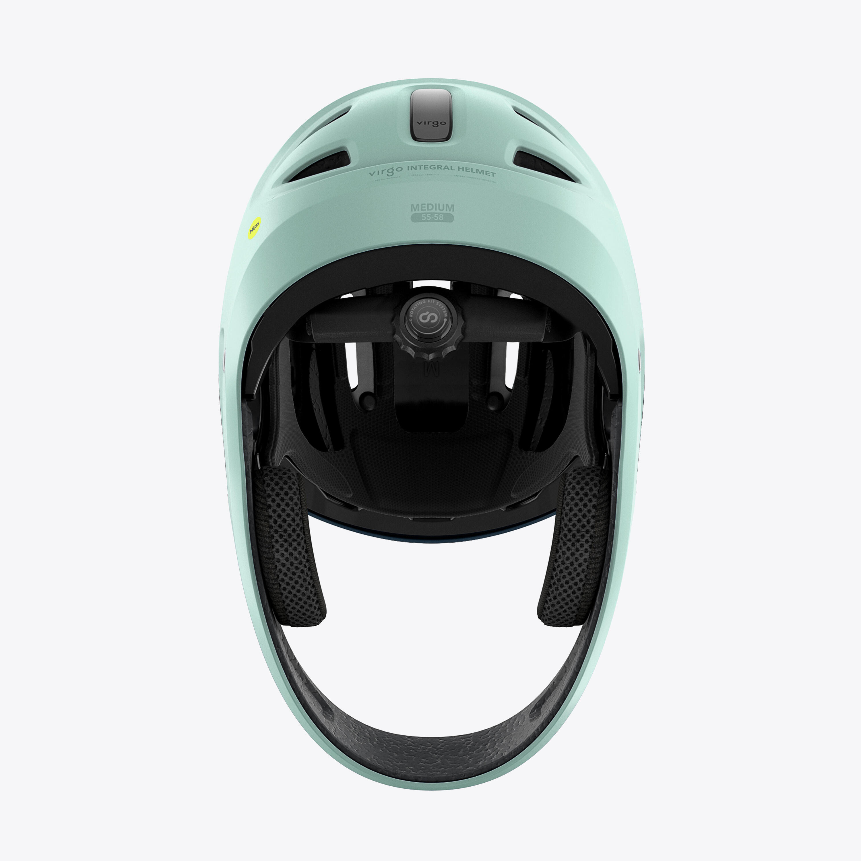 Casco integral Virgo Kid Verde - Protección Completa para Niños 3/9
