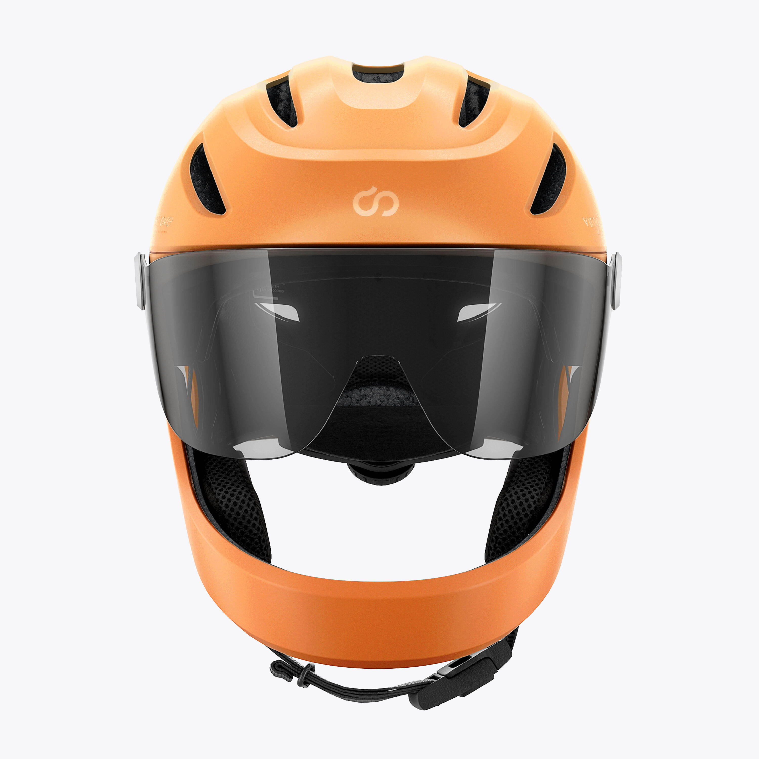 Virgo Integral Mips Oranje - Integrale Urban-helm met vizier en achterlicht 4/7