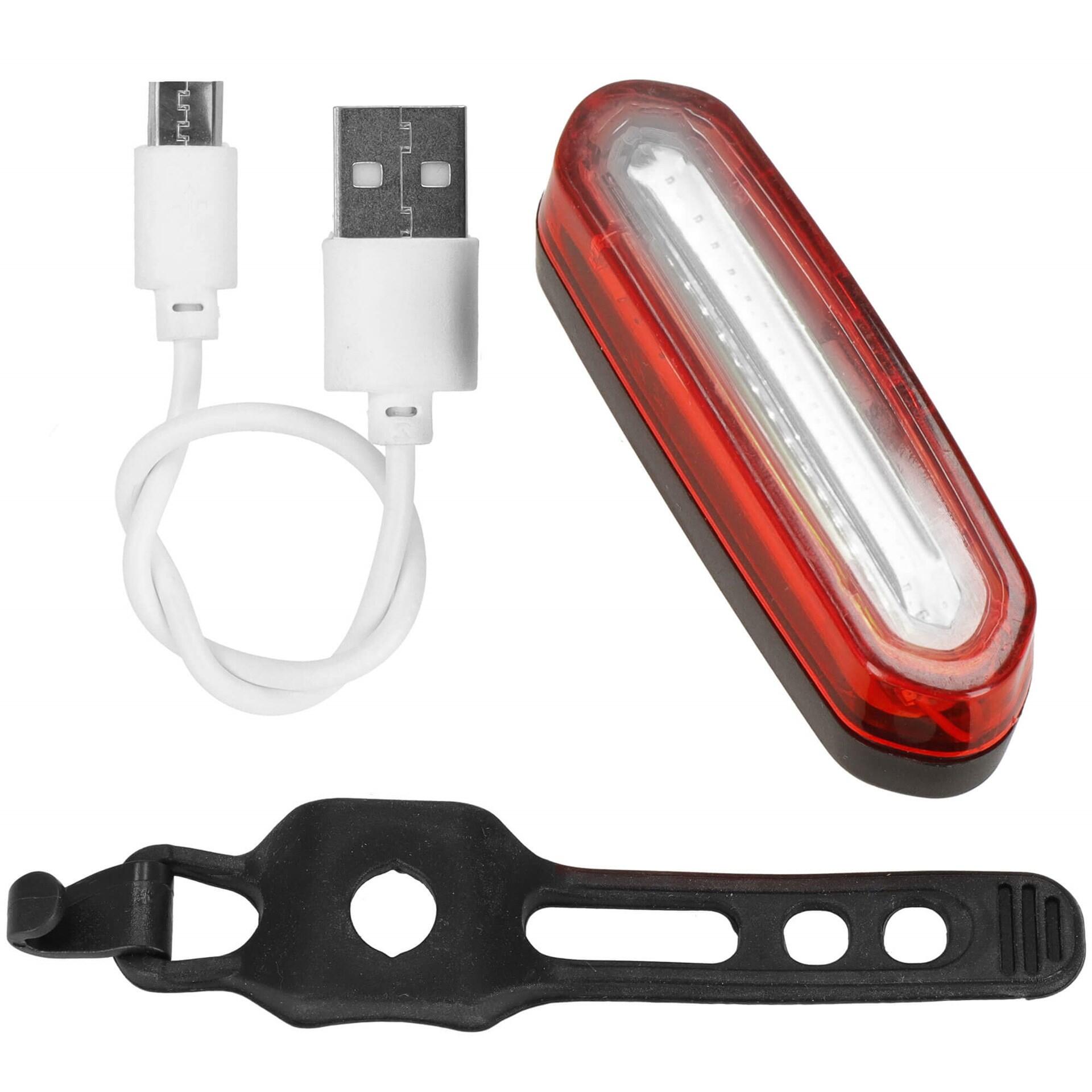 Lampka rowerowa tylna Springos 50 lumenów USB led 7/7
