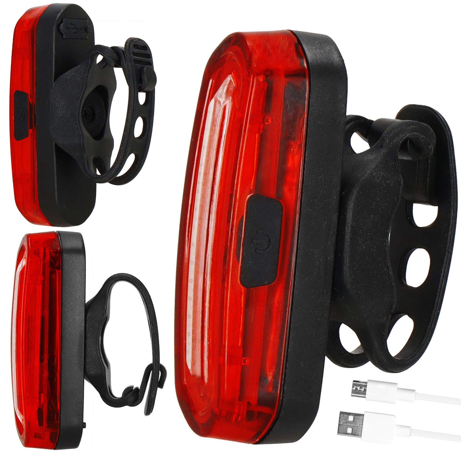 Lampka rowerowa tylna Springos 50 lumenów USB led 6/7