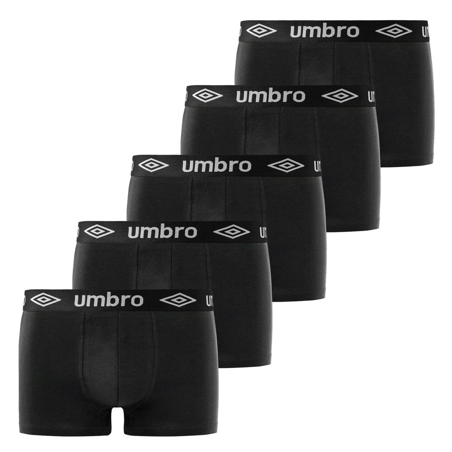 Umbro - Lot De 5 Boxers Coton Homme - Caleçon - Noir - 52 2xl - Decathlon