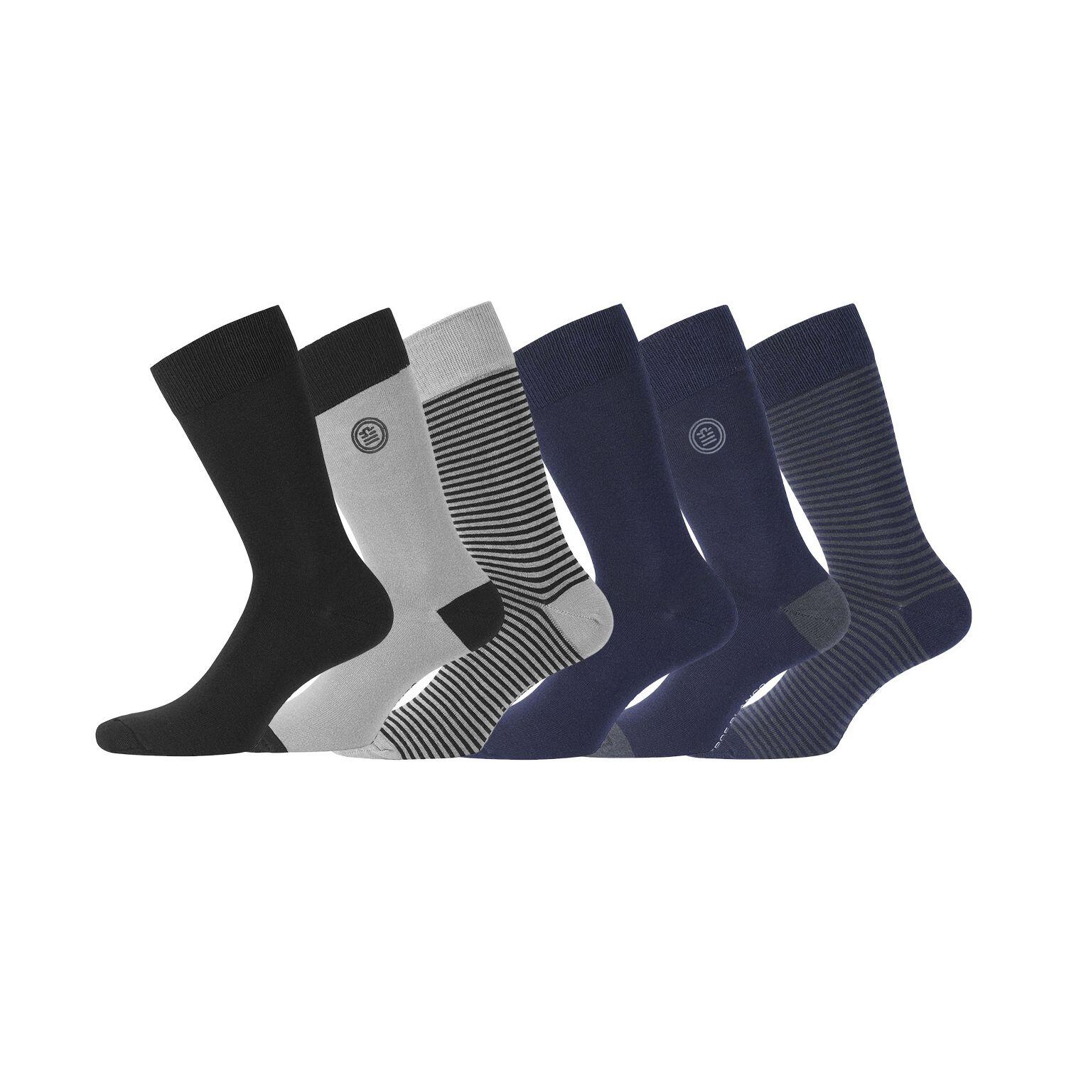 Lot de 6 Paires de Chaussettes de ville coton homme 1/5