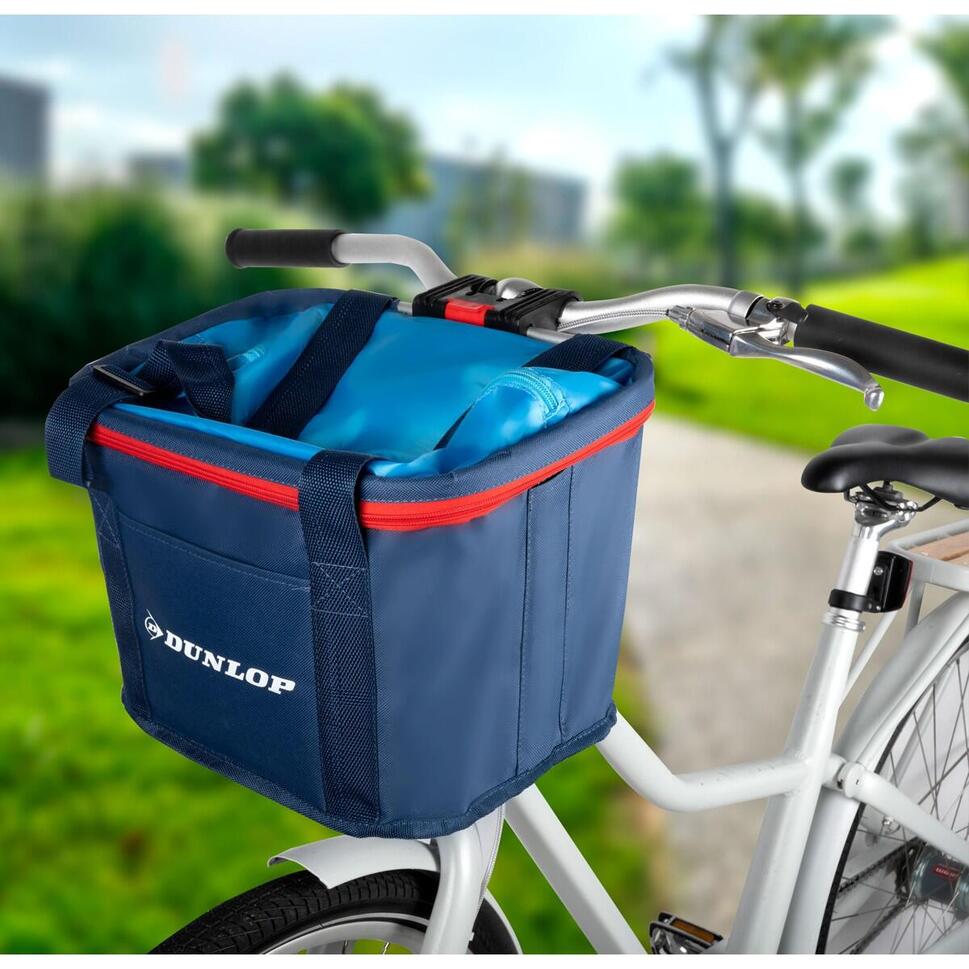 Koszyk rowerowy mocowany na przód na click 15L Dunlop