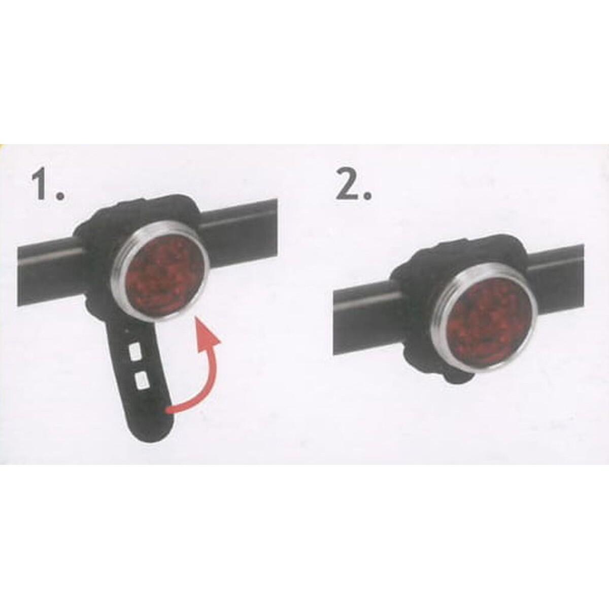 Tylne światło rowerowe 3 LED SMD z ładowaniem USB Dunlop 3/7