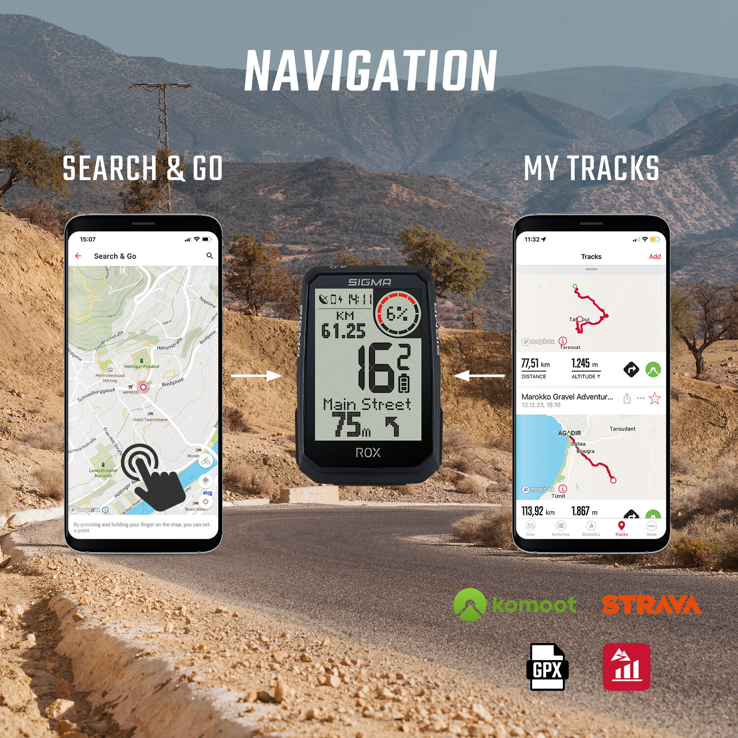 ROX 4.0 ENDURANCE GPS BIKE COMPUTER NERO 6/8
