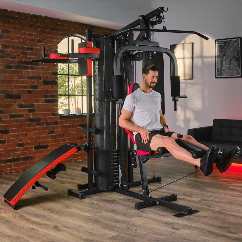 Atlas culturism Hop-Sport HS-1054K cu sac 3-stații