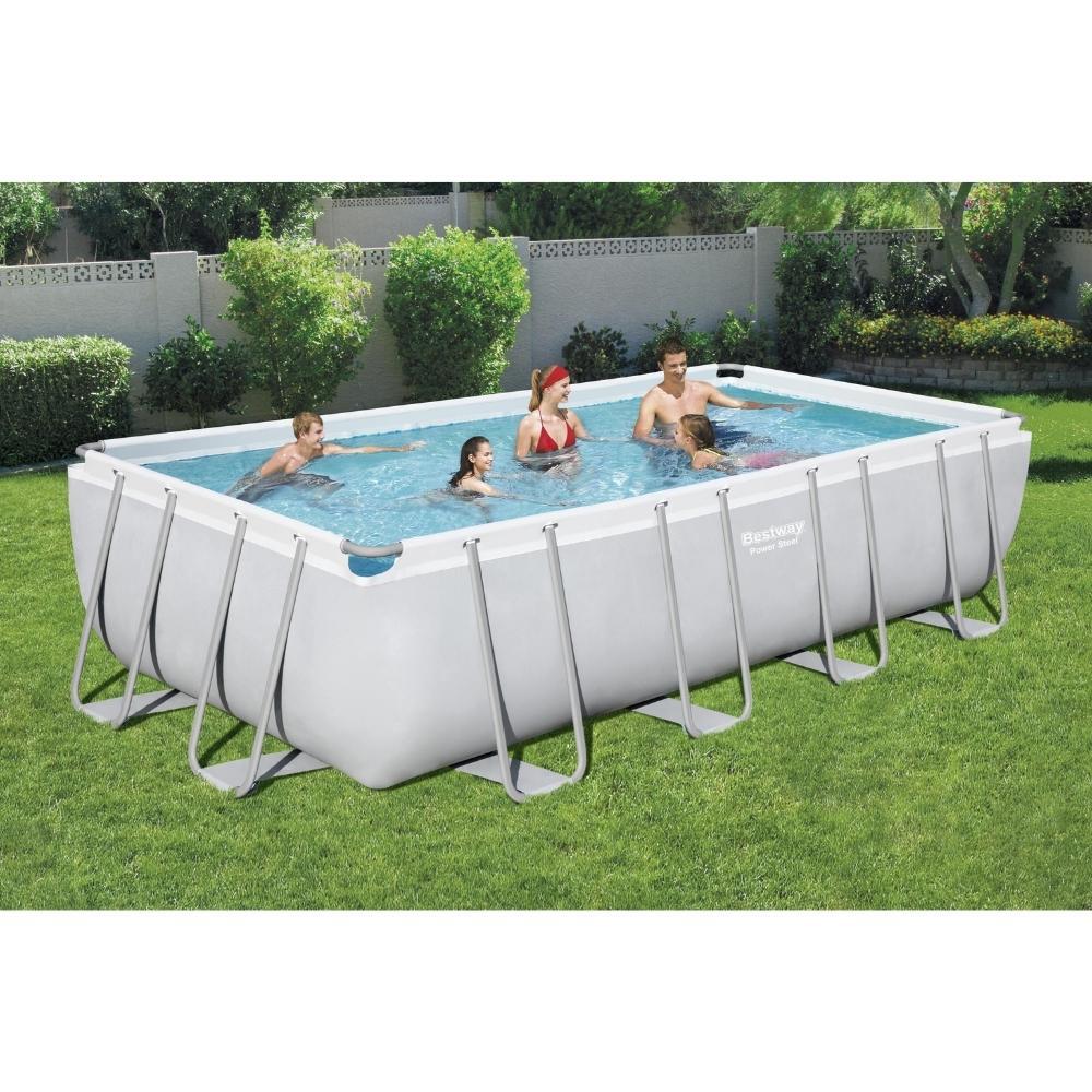 Bestway - Power Steel - Piscine tubulaire - 549x274x122 cm - Rectangulaire 2/7