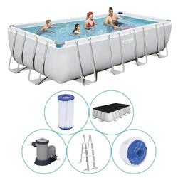Bestway - Power Steel - Piscine tubulaire - 549x274x122 cm - Rectangulaire