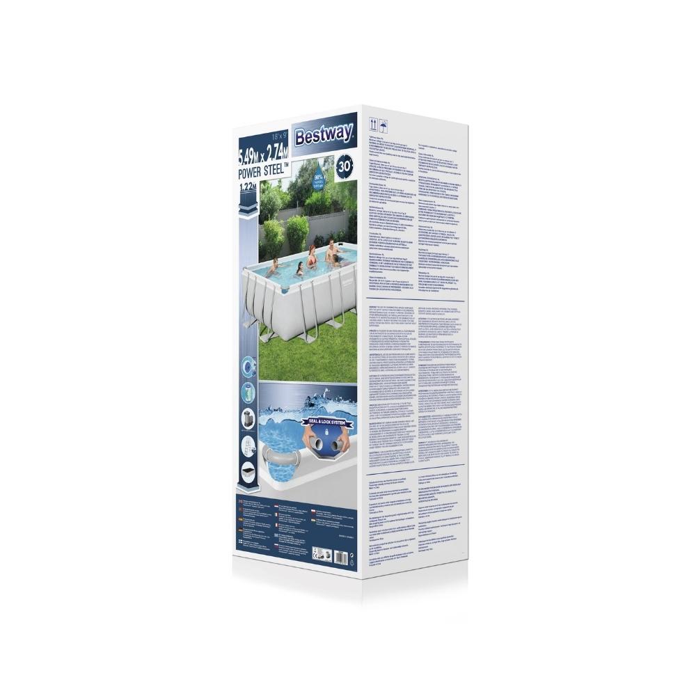 Bestway - Power Steel - Piscine tubulaire - 549x274x122 cm - Rectangulaire 4/7