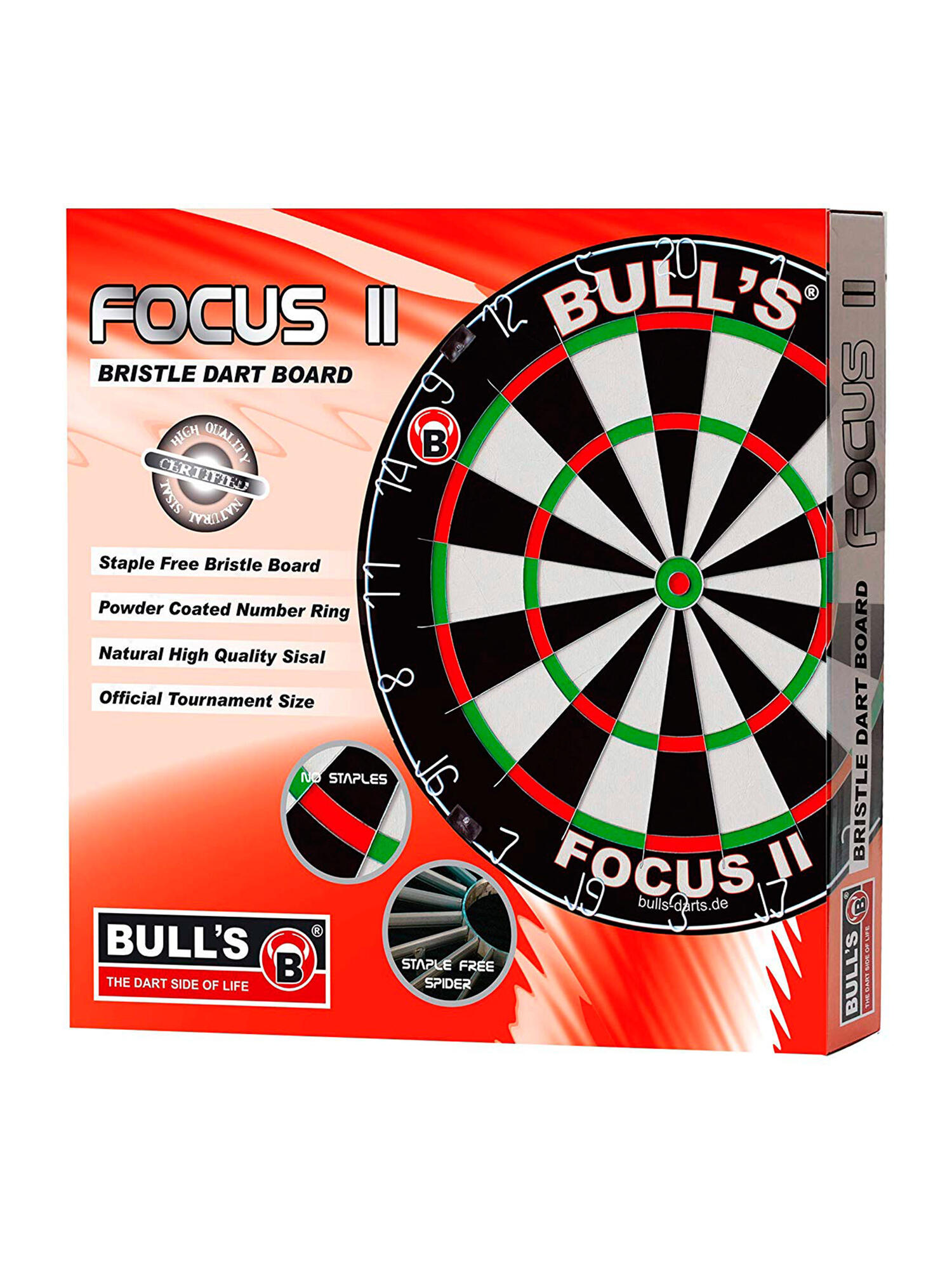 Bull‘s Focus II Bristle Dartboard 6/6