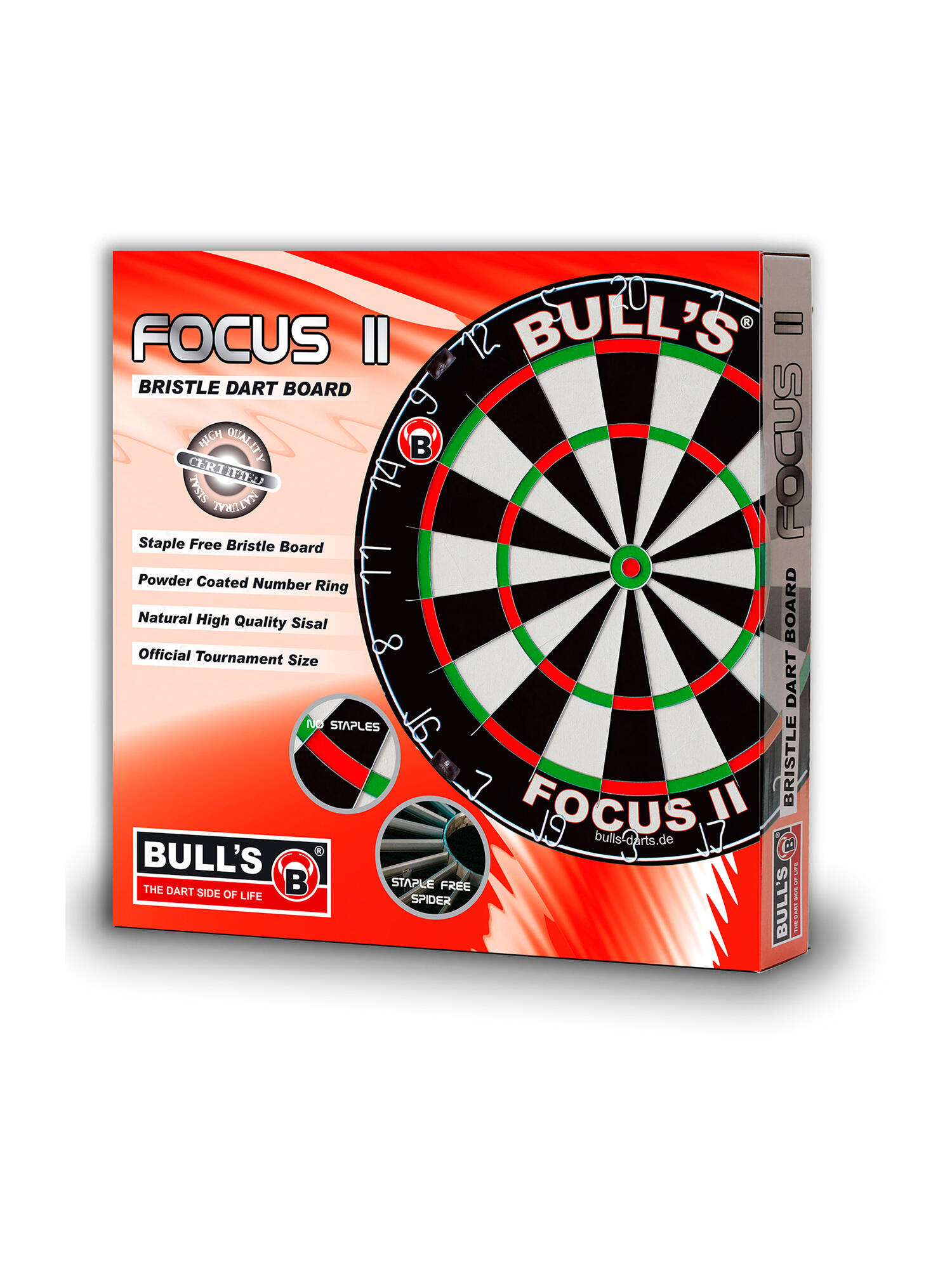 Bull‘s Focus II Bristle Dartboard 5/6