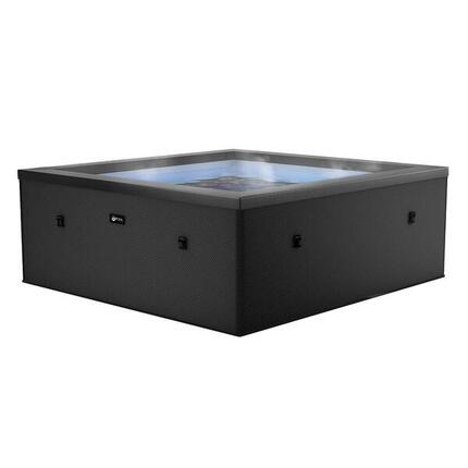 Spa carré 6 places Netspa Celestia - Semi-rigide, 1100L, Chauffage, 180xH70cm