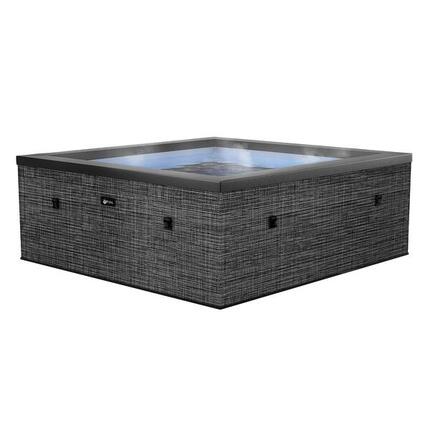 Spa carré 6 places Netspa Celestia - Semi-rigide, 1100L, Chauffage, 180xH70cm