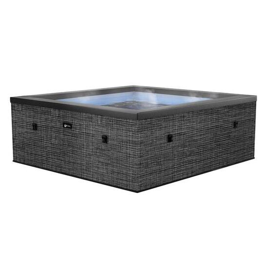Spa carré 6 places Netspa Celestia - Semi-rigide, 1100L, Chauffage, 180xH70cm