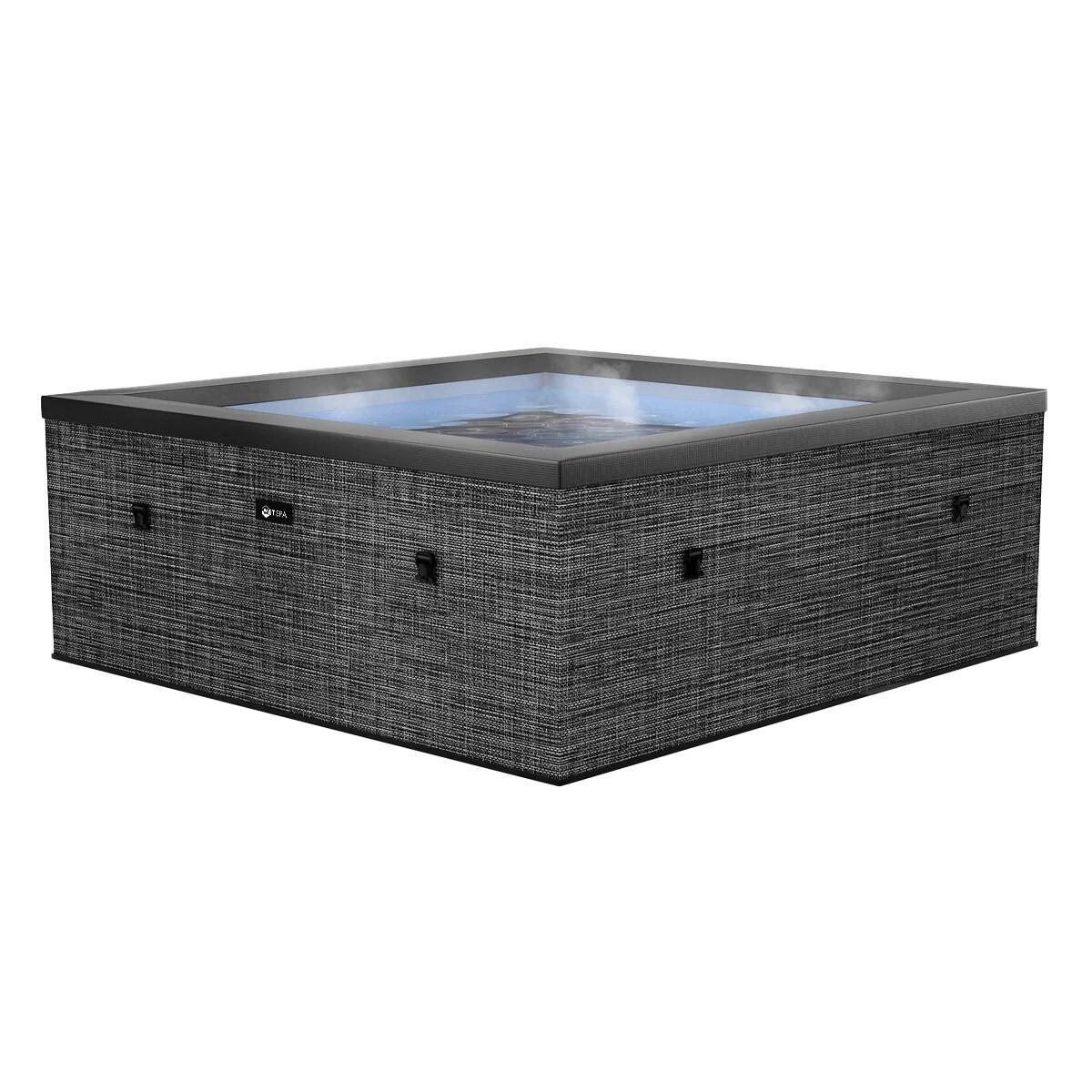 Netspa - Spa Carré 6 Places Netspa Celestia - Semi-rigide, 1100l, Chauffage, 180xh70cm - Spa - Gris - No Size - Decathlon