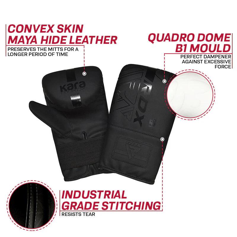 RDX F6 Boxsack Handschuhe – Schwarz Matt – Training 5/5