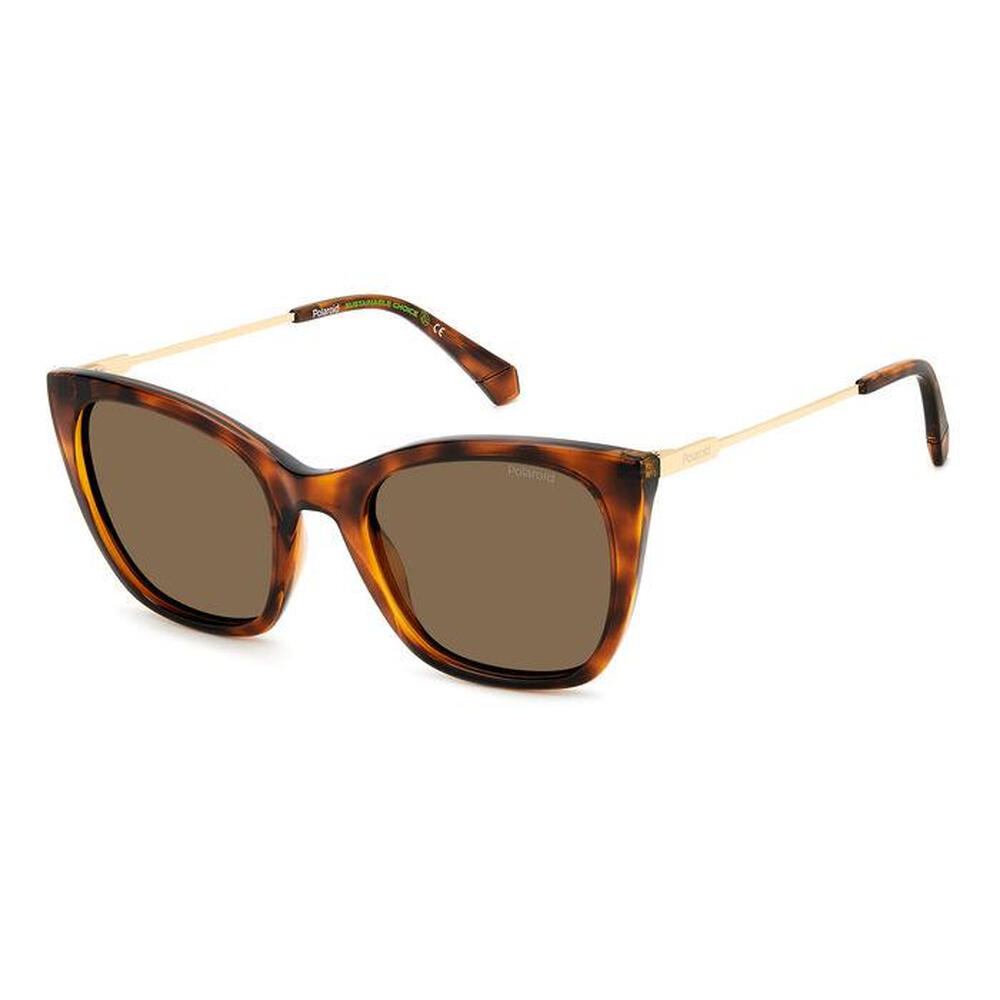 Polaroid - Lunettes De Soleil Polarisées Polaroid Pld 4144/s/x 086 Pour Femme, Taille 52 Mm - Lunettes De Soleil - Marron|multicolore - No Size - Decathlon
