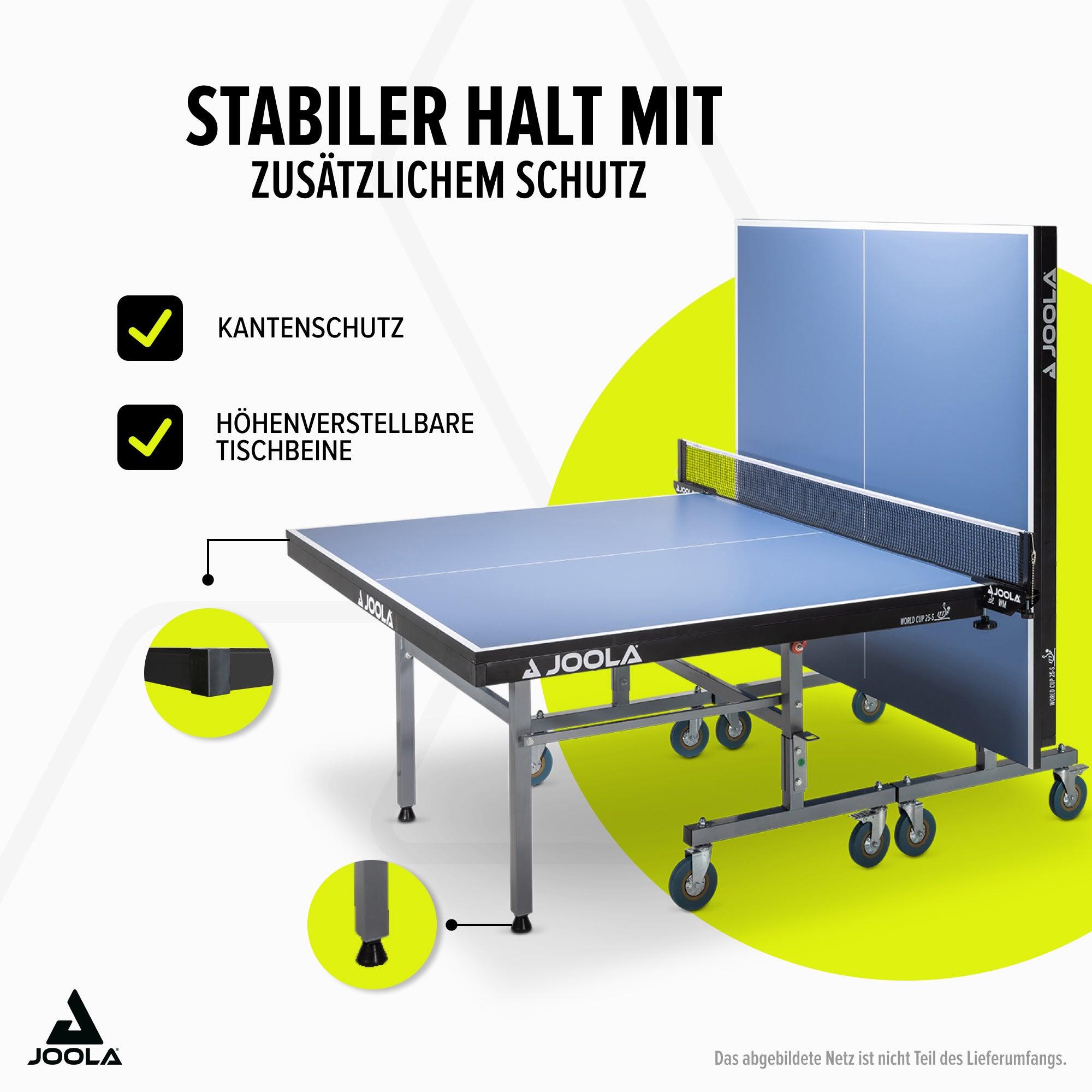 Mesa de tenis de mesa JOOLA WORLD CUP 25-S ITTF BL 4/7