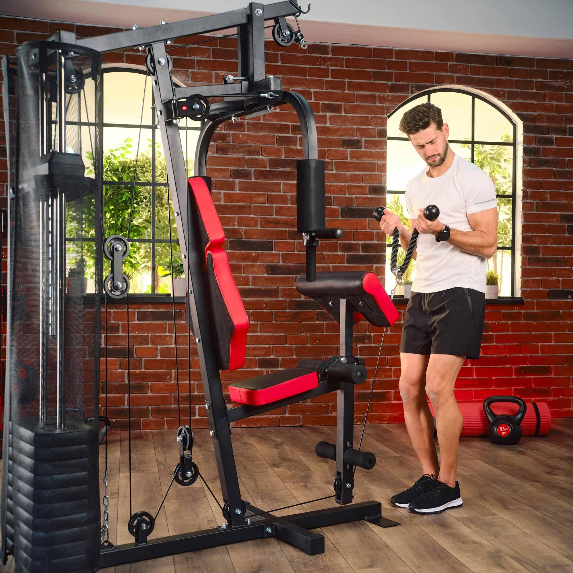 Atlas de musculation pour entraînement de force Hop-Sport HS-1044K à une station 4/7