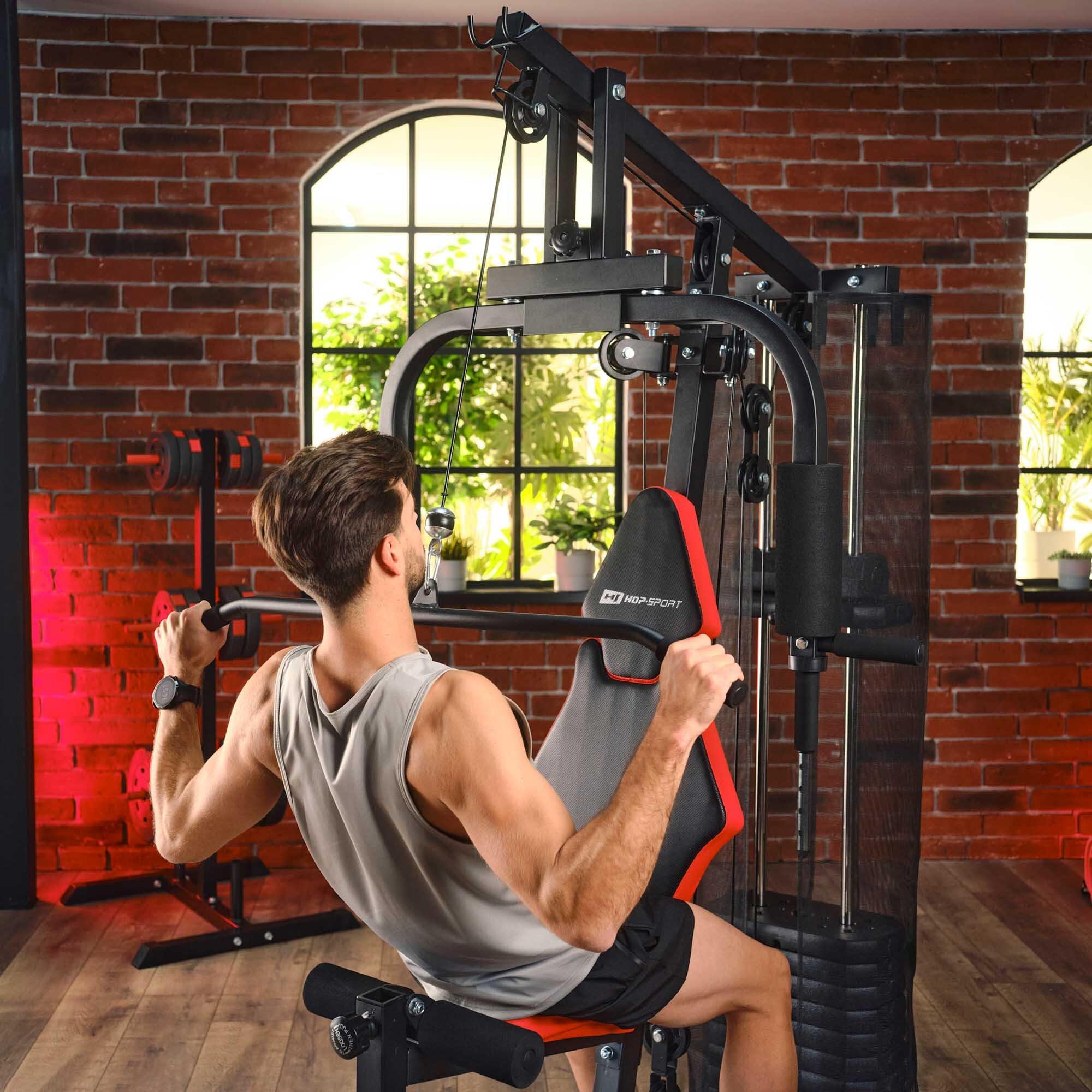 Atlas de musculation pour entraînement de force Hop-Sport HS-1044K à une station 2/7