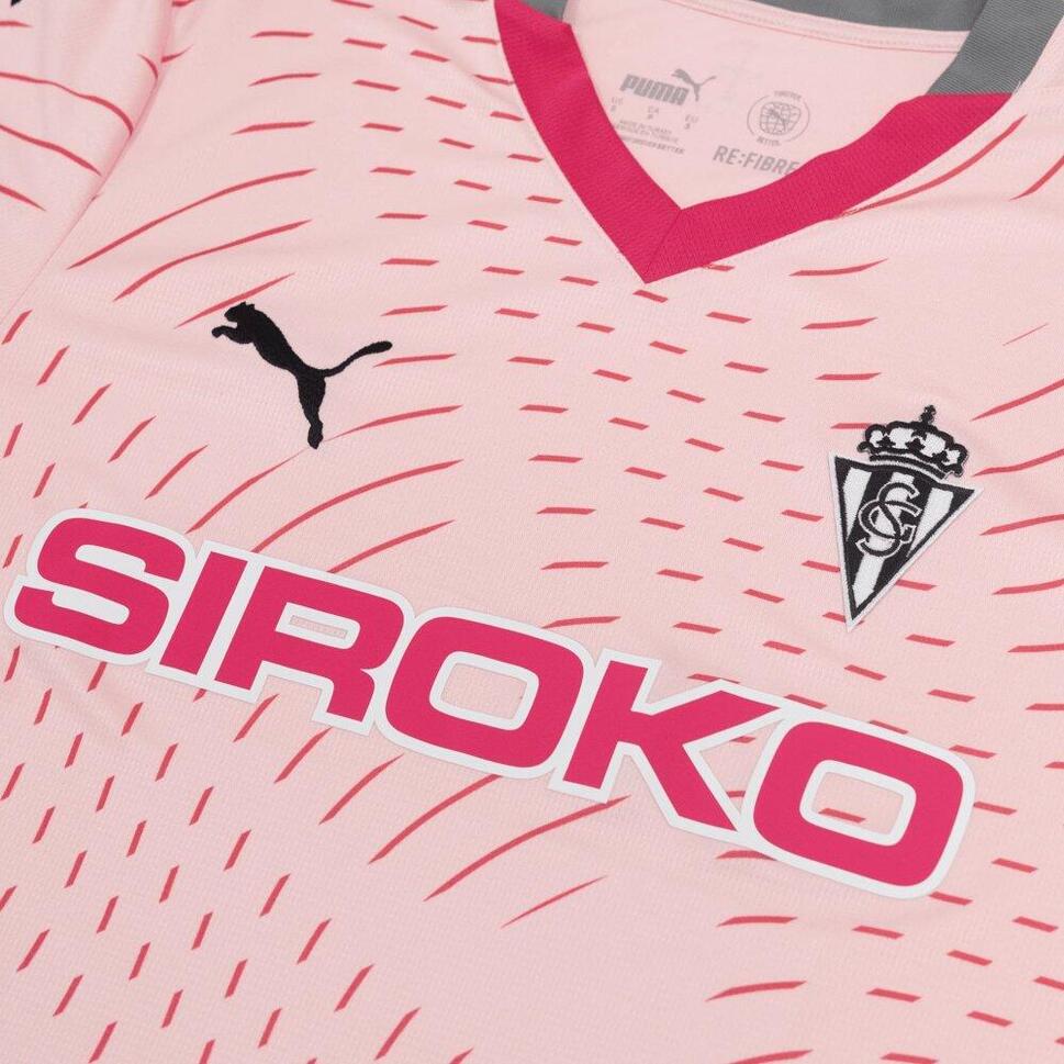 Oficjalna chłopięca koszulka piłkarska Puma Real Sporting sezon 2024-25 sport