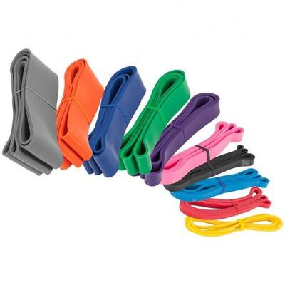 Weerstandsband grijs - resistance band - 101 mm - latex - 80 - 200 lbs
