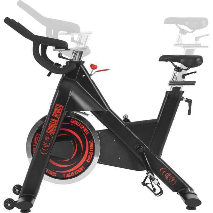 Bicicleta Indoor  Gorilla Sports Pro Rojo/Negro 4/7