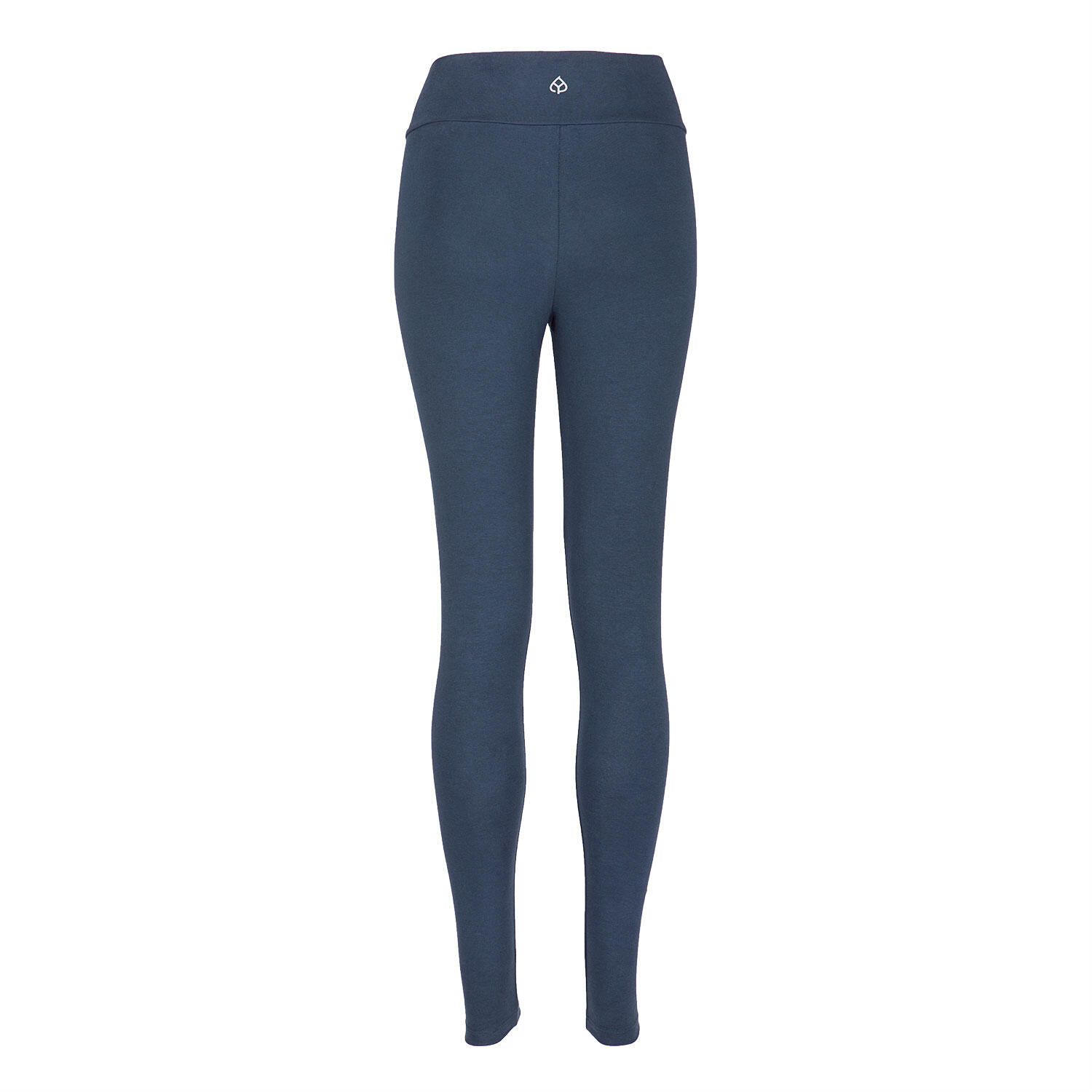 Basic Yoga Leggings Crossed Waist, Bio-Baumwolle, Dunkelblau(Black Iris) 2/6