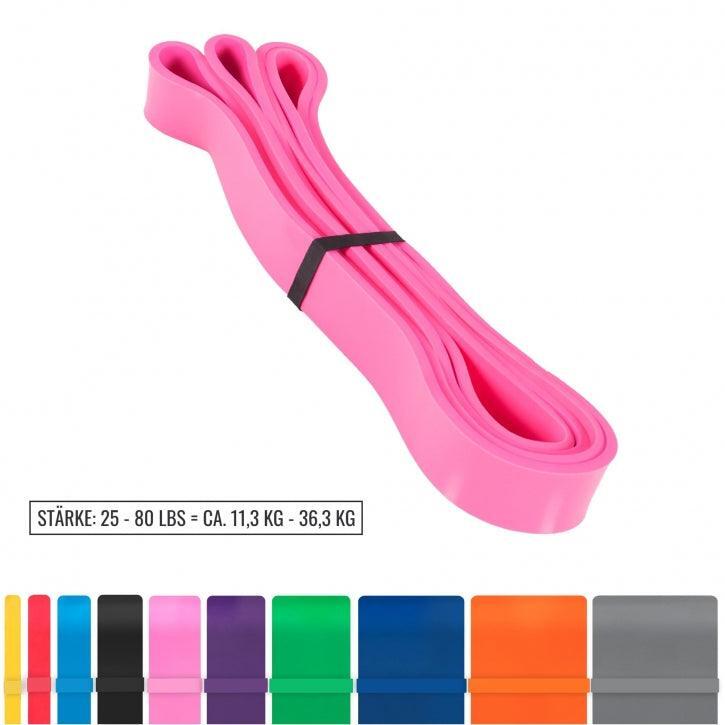 Banda Elástica Resistencia Gorilla Sports Rosa  Ca 11,3 a 36,2 Kg. 2/7