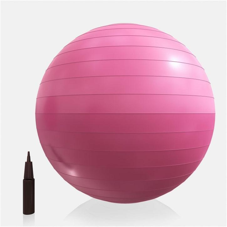 Fitnessbal Ø 75 cm - incl. Pomp - Gym bal - Yoga - Belastbaar tot 500 kg - Roze 2/5