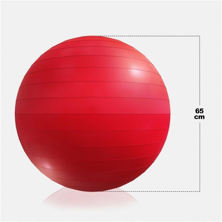 SWISS BALL | BALLON DE GYM | DIAM 65 CM | COLORIS AU CHOIX