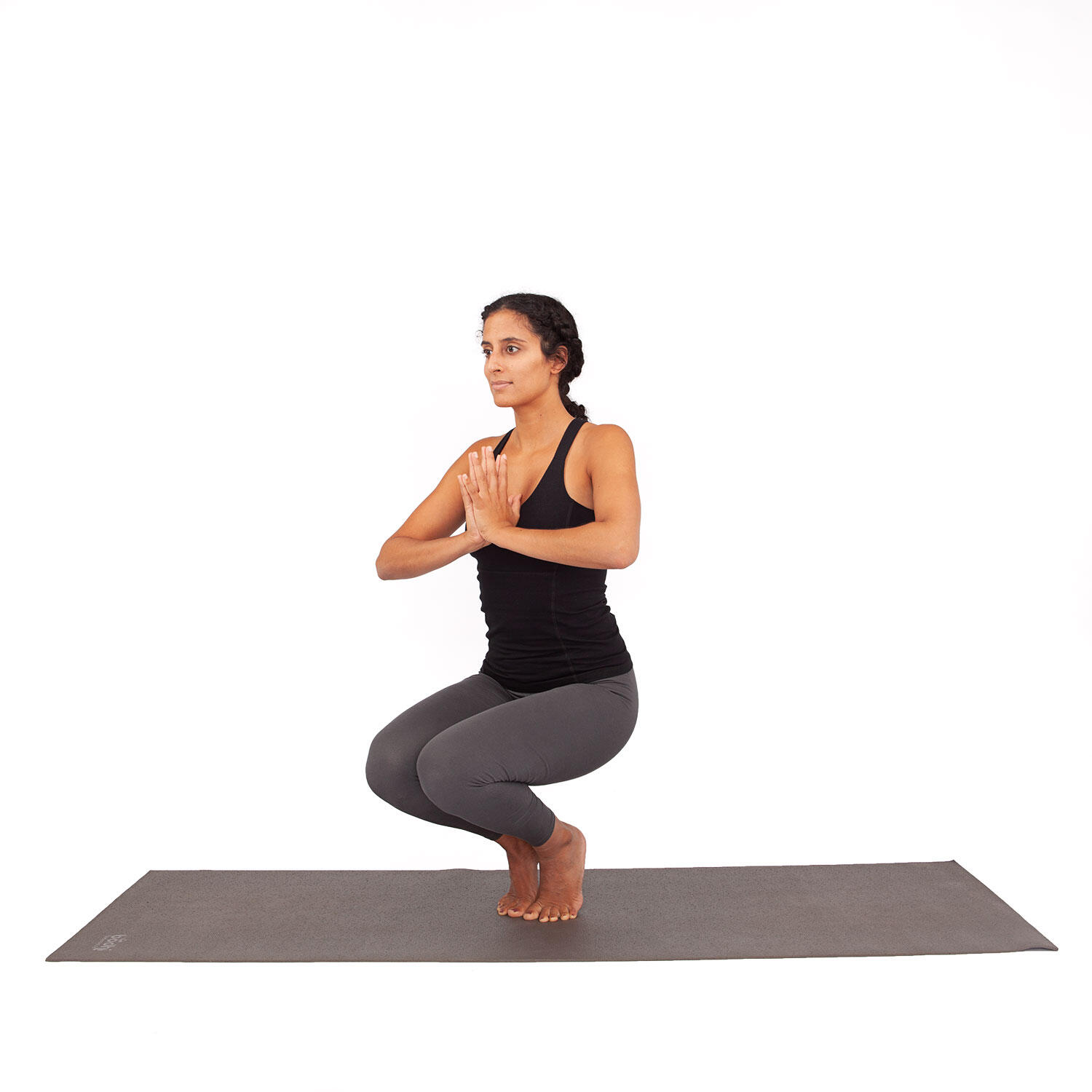 Yoga String Top, Bio-Baumwolle, Schwarz 5/6