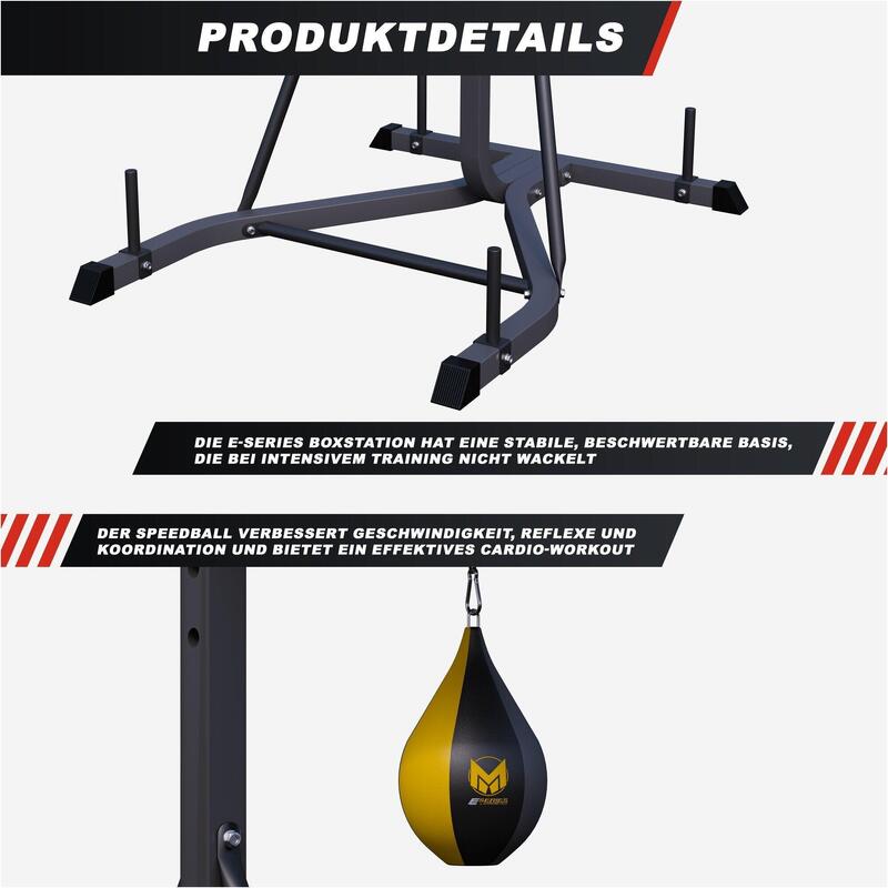 GYRONETICS Boxstation mit Boxsack und Punching Ball