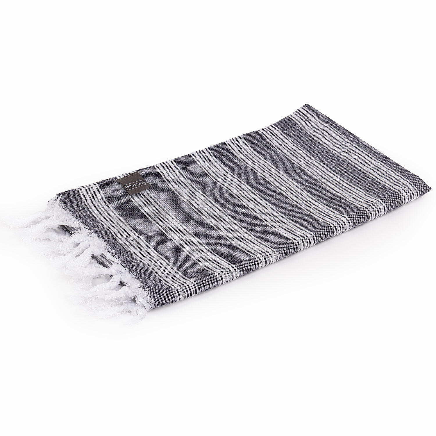 Pestemal Hamam Saunatuch SARAY 100% BW, grau 1/3