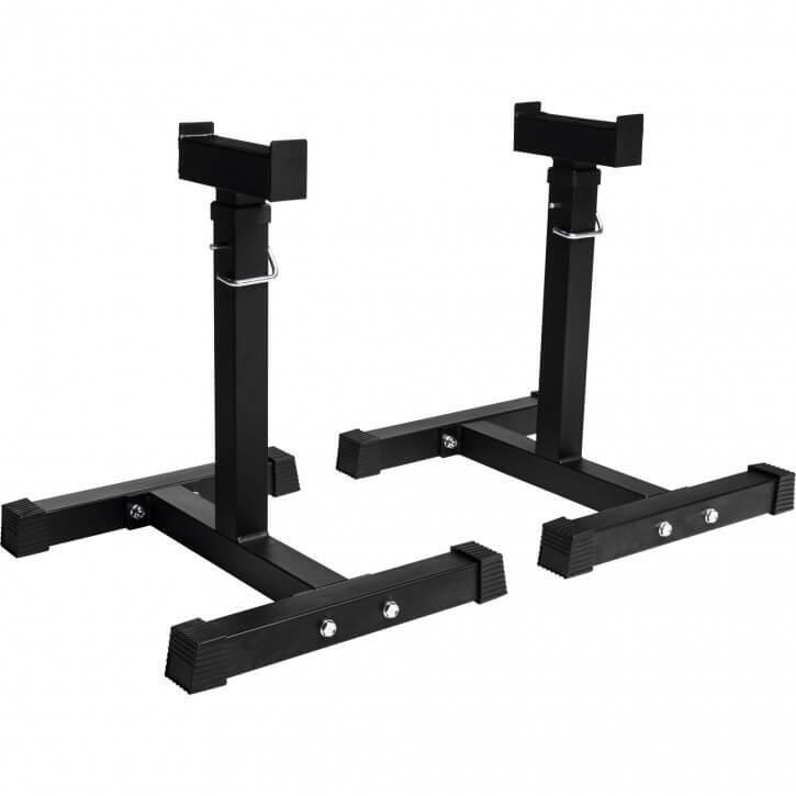 SUPPORT DE BARRE RÉGLABLE – REPOSE BARRE| MUSCULATION 4/7
