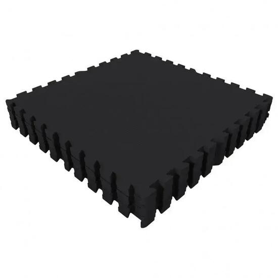 Dalles sol GORILLA SPORTS 8x60x60 cm EVA noir 12 mm