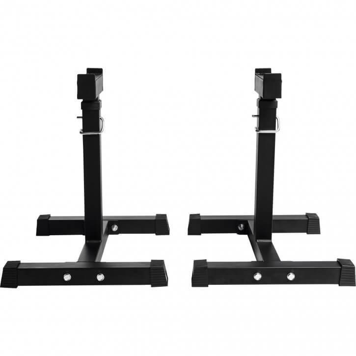 SUPPORT DE BARRE RÉGLABLE – REPOSE BARRE| MUSCULATION 3/7
