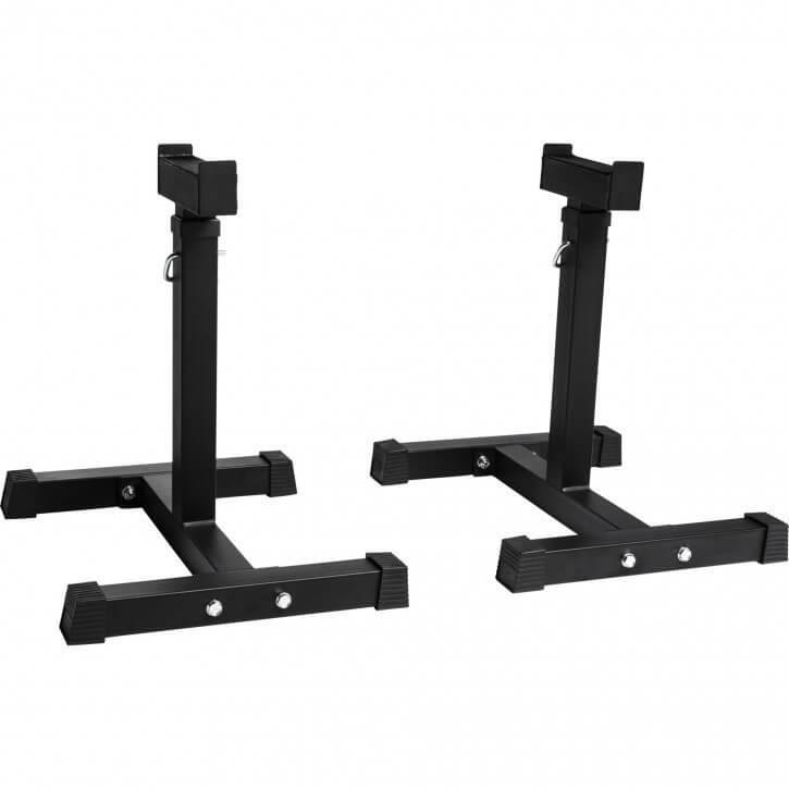 SUPPORT DE BARRE RÉGLABLE – REPOSE BARRE| MUSCULATION 2/7