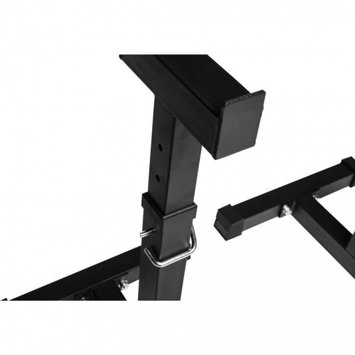 SUPPORT DE BARRE RÉGLABLE – REPOSE BARRE| MUSCULATION 6/7