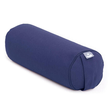 Yoga Mini-Bolster (rund), Nackenrolle, ECO, Buchweizenschalen Dunkelblau