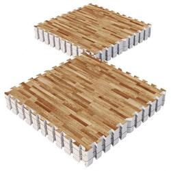 Tapis de Protection Fitness Puzzle - 16 Dalles, 60x60x1,2 cm, Tapis de Sol