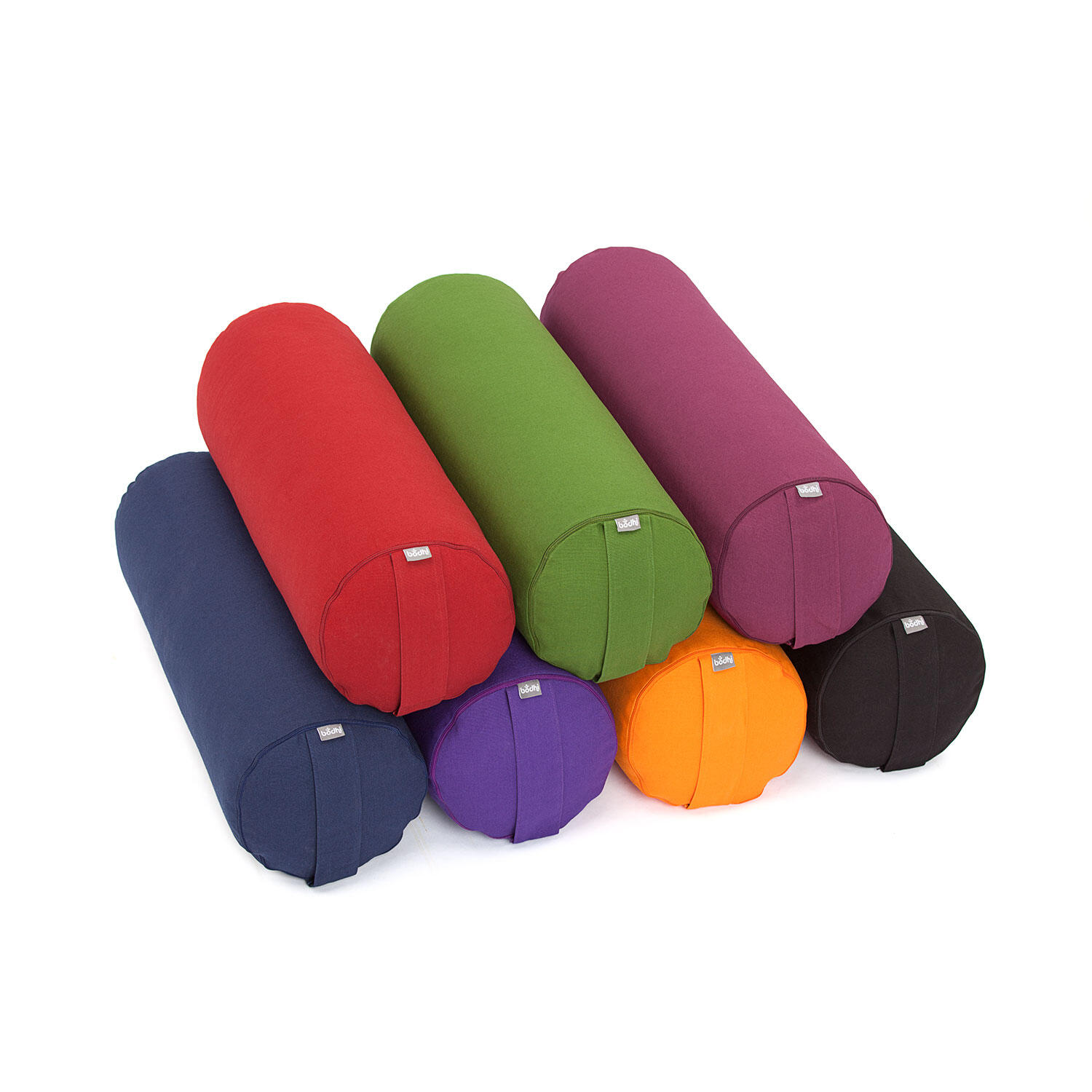 Yoga-Bolster (rund) BASIC aubergine, Dinkelhülsen 5/6